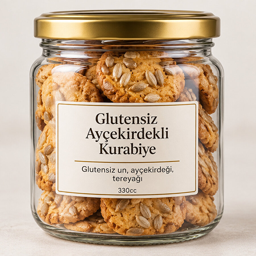 Glütensiz Ayçekirdekli Kurabiye